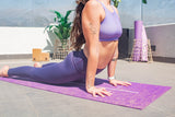 Mat de Yoga Yute orgánico Morado