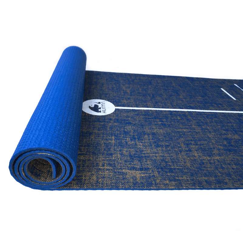 Mat de Yoga Yute orgánico Azul